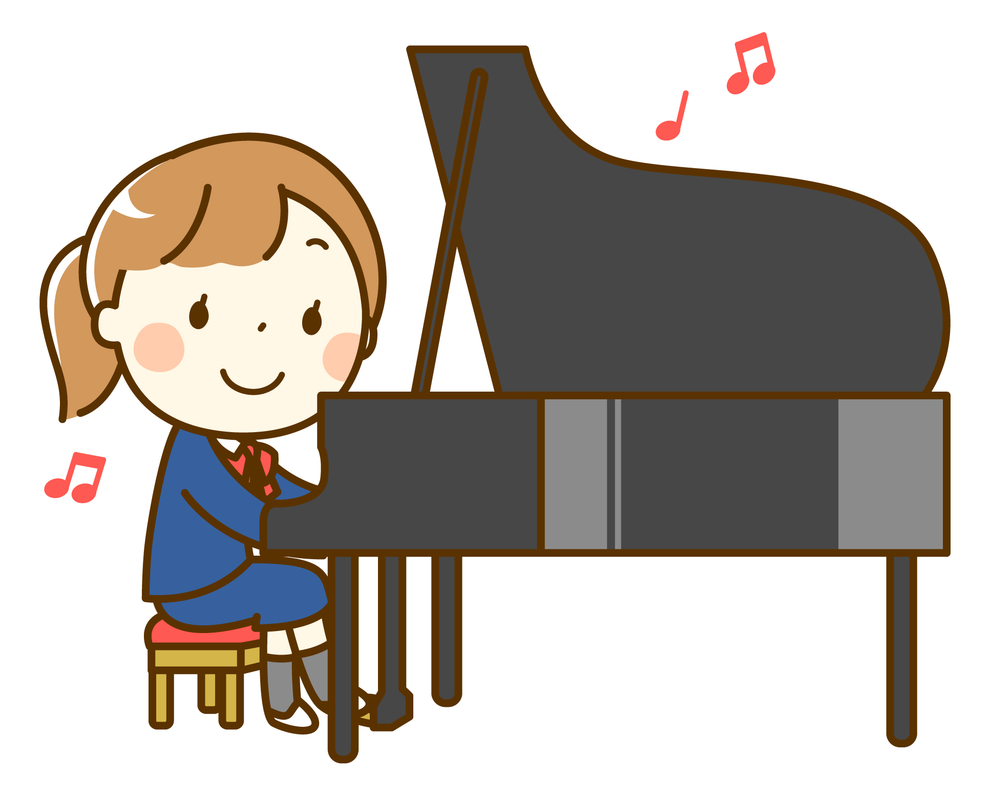 Играть на пианино картинка для детей